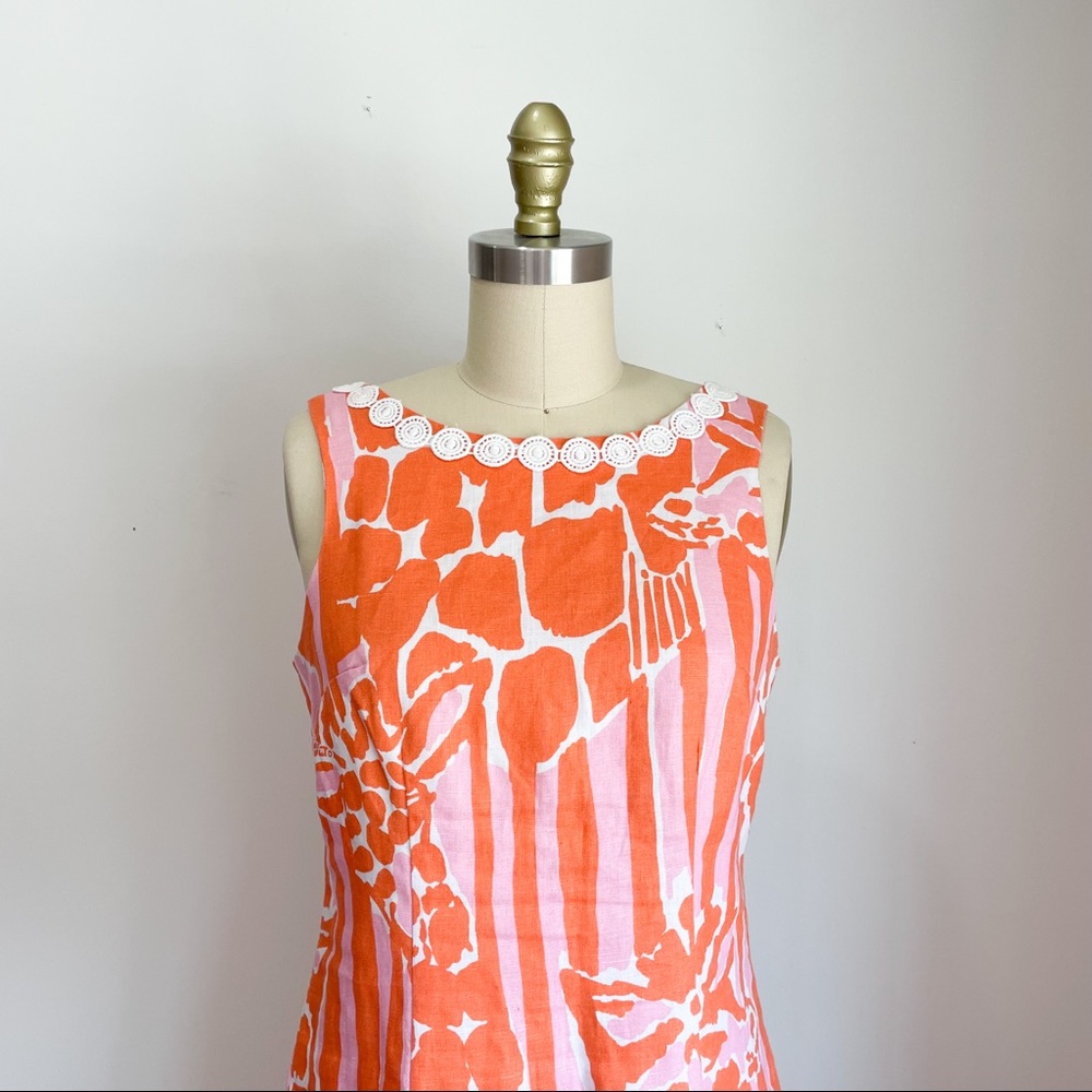 Lilly Pulitzer • Linen Shift Dress • 6